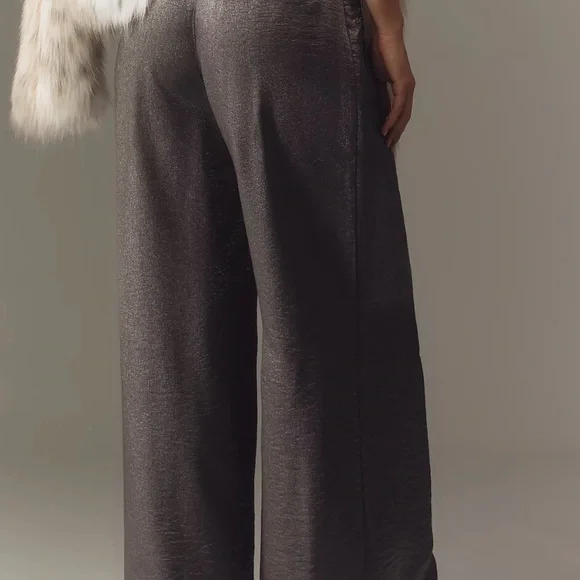 Maeve Shimmering Wide-Leg Pants - Picture 3 of 4